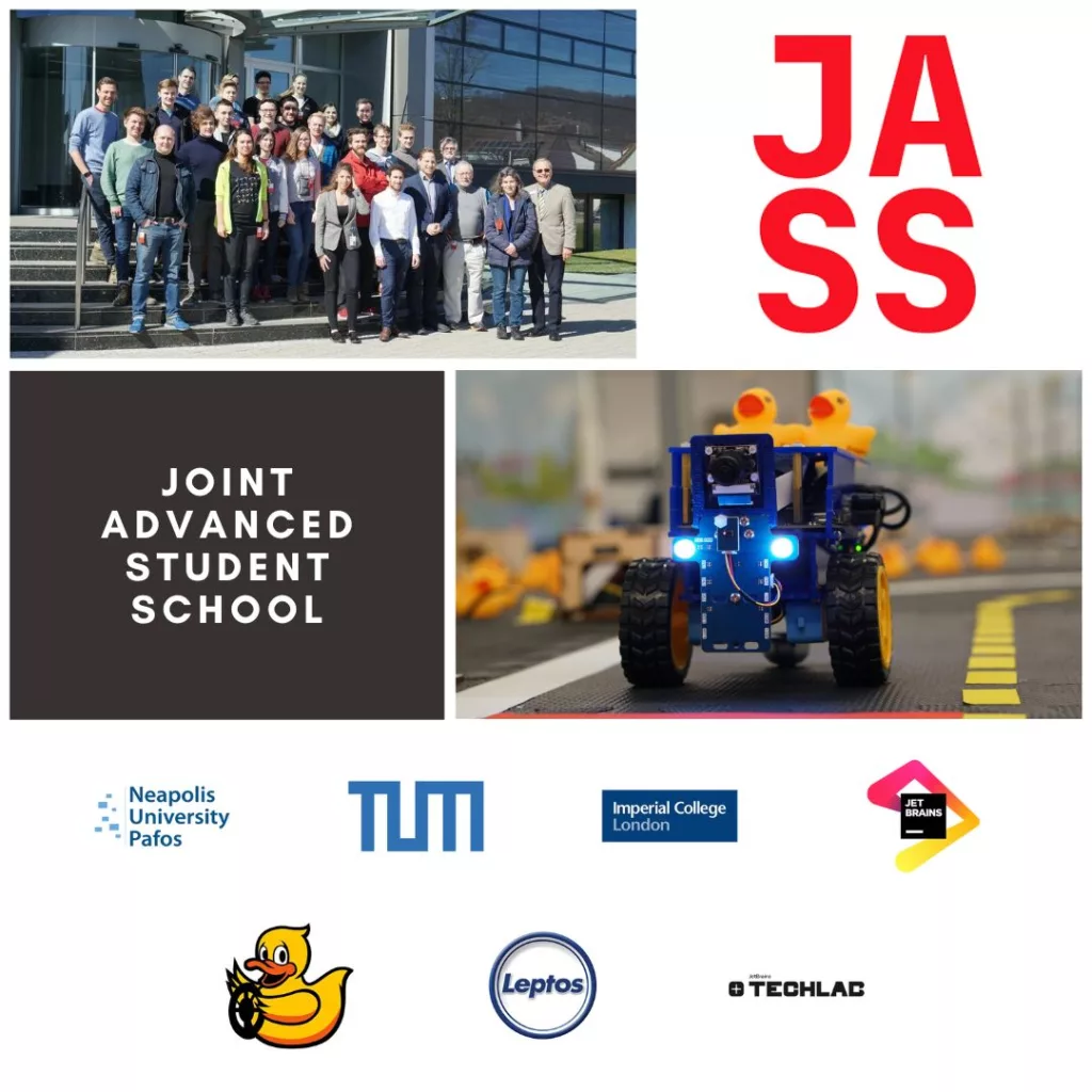 The Joint Advanced Student School (JASS) is a yearly summer retreat for advanced robotics studies held in Cyprus.