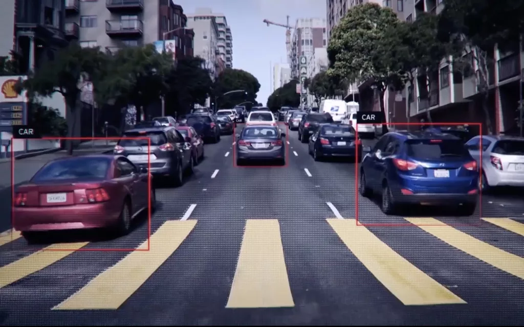 cars driving down the road - levels of autonomy