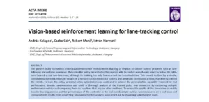 Vision-based reinforcement learning for lane-tracking control