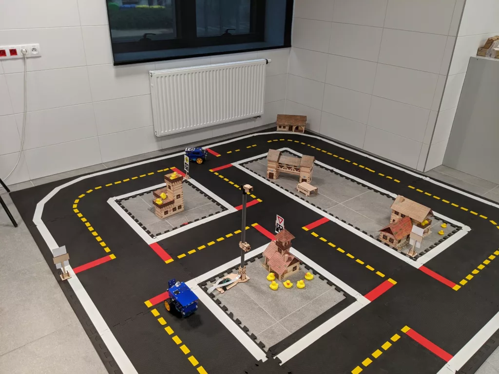 Smart city Duckietown at AGH robot autonomy lab