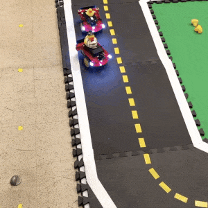 Duckiebot lane following with pure pursuit and obstacle avoidance using image processing in Duckietown